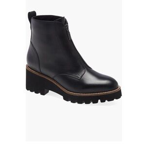 Blondo Black Leather Ankle Booties